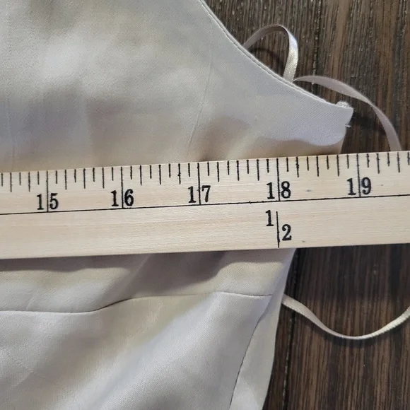 ZARA Ruched Mini Dress Soft Gold Tan | 2298/155 size XLarge Short Tie Neck - Picture 13 of 15